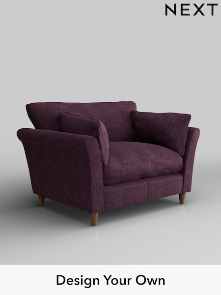 Plush Chenille/Dark Plum Purple Hartley Relaxed Sit (H35900) | £1,025