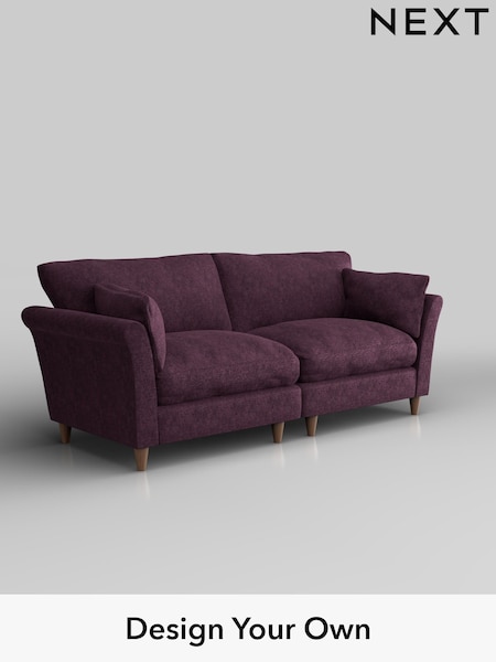 Plush Chenille/Dark Plum Purple Hartley Relaxed Sit (H35900) | £1,375