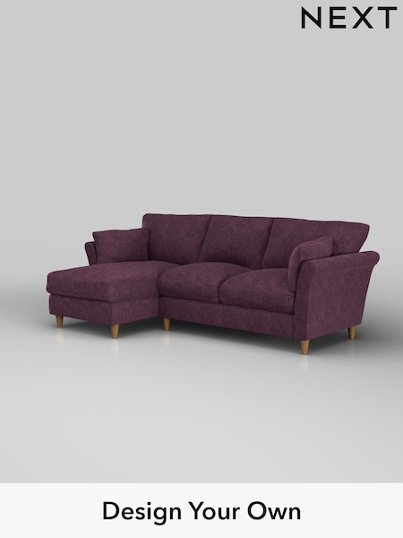 Plush Chenille/Dark Plum Purple Hartley Relaxed Sit (H35900) | £1,899