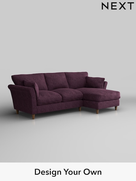 Plush Chenille/Dark Plum Purple Hartley Relaxed Sit (H35900) | £1,899