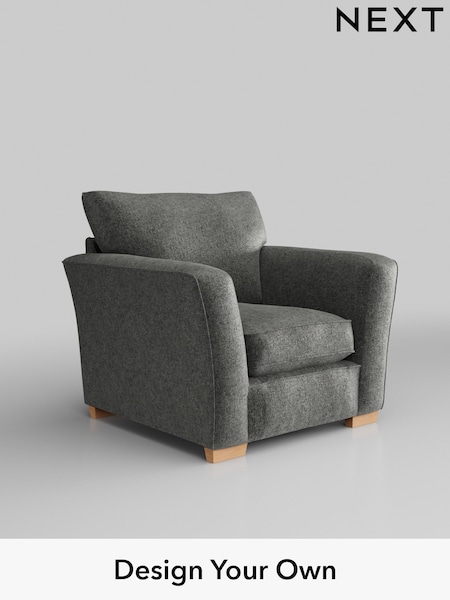 Plush Chenille/Dark Grey Heath Highback (H35901) | £750