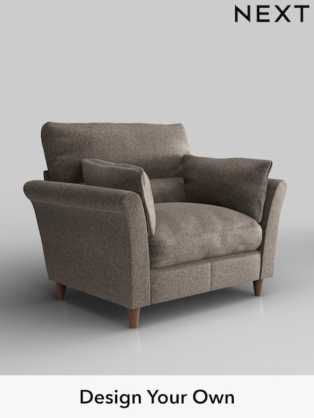 Plush Chenille/Mink Brown Hartley Highback Relaxed Sit (H35906) | £975