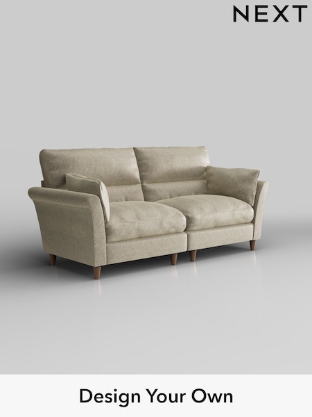 Plush Chenille/Light Natural Hartley Highback Relaxed Sit (H35907) | £1,425