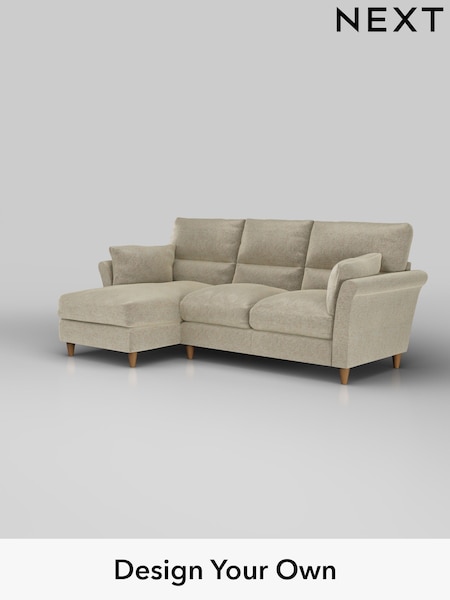 Plush Chenille/Light Natural Hartley Highback Relaxed Sit (H35907) | £1,950