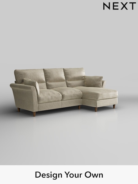 Plush Chenille/Light Natural Hartley Highback Relaxed Sit (H35907) | £1,950