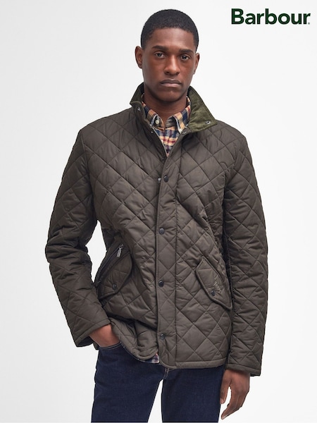 Barbour® Olive Green Chelsea Quilted Jacket (H35925) | £149