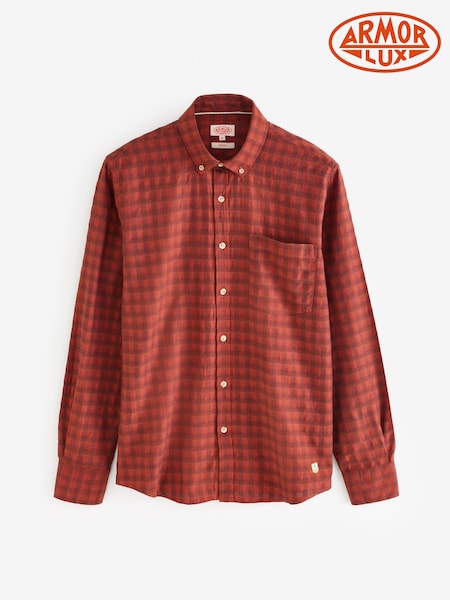 Armor Lux Heritage Regular Fit Long Sleeve Cotton Shirt (H35930) | £85