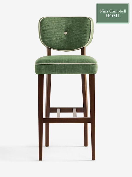Nina Campbell Carmel Green Ashburn Bar Stool (H35934) | £219