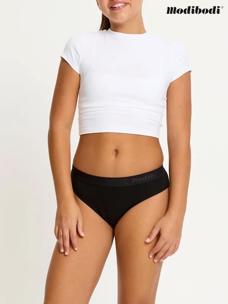 ModiBodi Black Teen Hipster Moderate Heavy Bikini (H35943) | £18