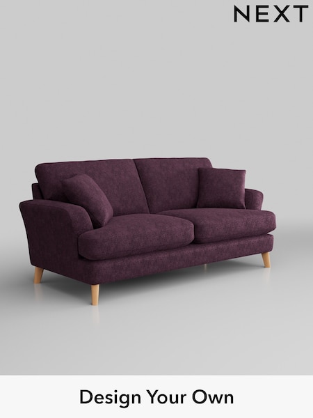 Plush Chenille/Dark Plum Purple Conway Relaxed Sit (H35968) | £1,350