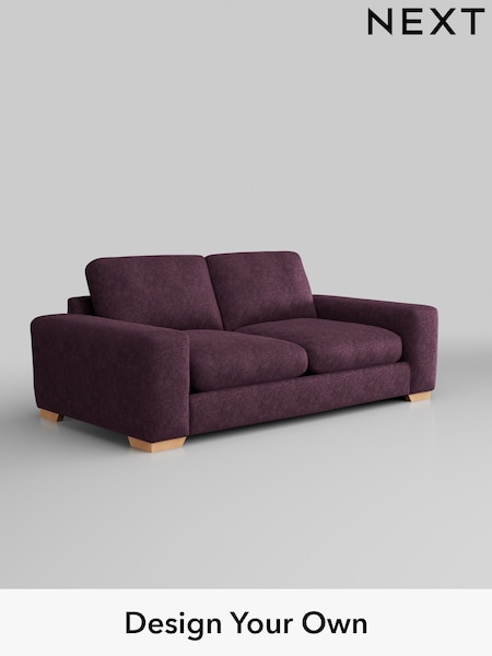 Plush Chenille/Dark Plum Purple Houghton Deep Relaxed Sit (H35971) | £1,425