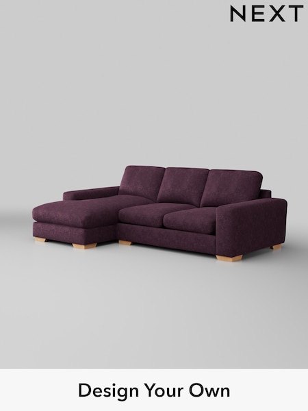 Plush Chenille/Dark Plum Purple Houghton Deep Relaxed Sit (H35971) | £2,125