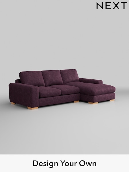 Plush Chenille/Dark Plum Purple Houghton Deep Relaxed Sit (H35971) | £2,125