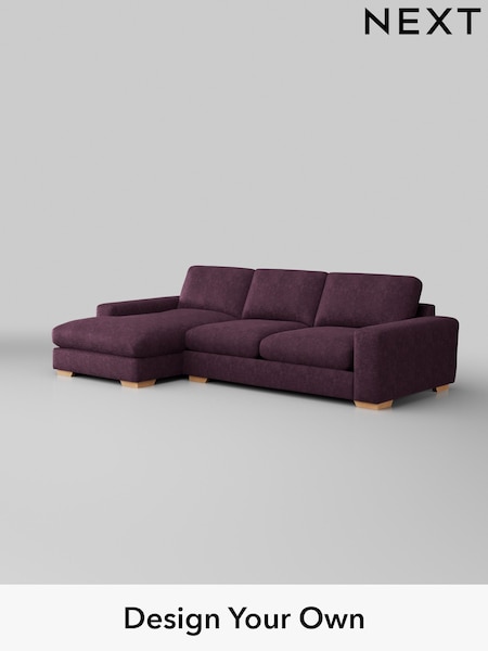 Plush Chenille/Dark Plum Purple Houghton Deep Relaxed Sit (H35971) | £2,325