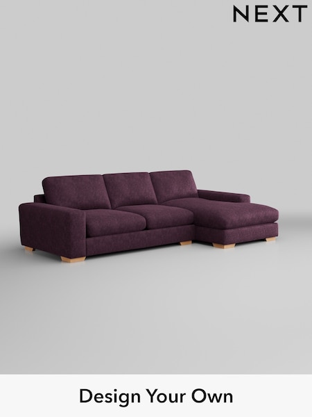 Plush Chenille/Dark Plum Purple Houghton Deep Relaxed Sit (H35971) | £2,325