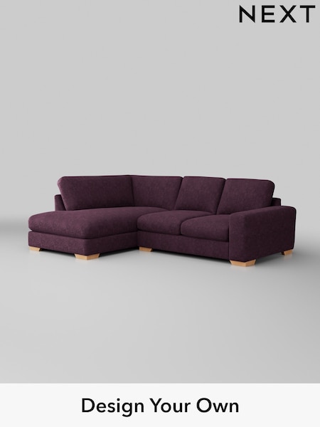 Plush Chenille/Dark Plum Purple Houghton Deep Relaxed Sit (H35971) | £2,150