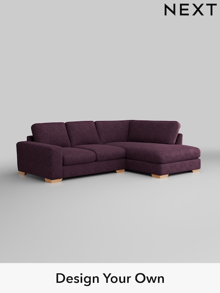 Plush Chenille/Dark Plum Purple Houghton Deep Relaxed Sit (H35971) | £2,150