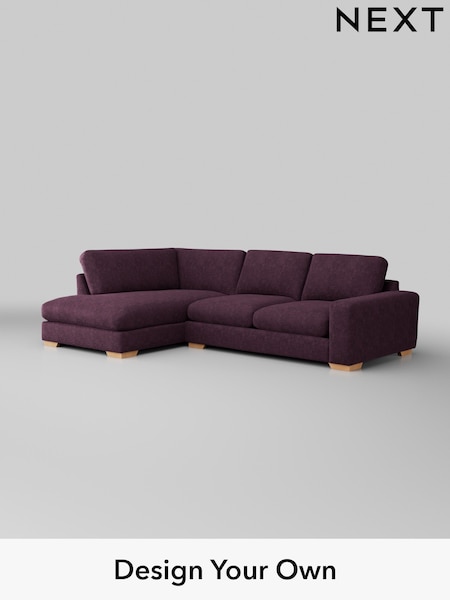 Plush Chenille/Dark Plum Purple Houghton Deep Relaxed Sit (H35971) | £2,250
