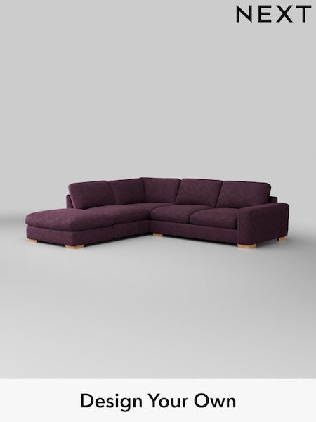 Plush Chenille/Dark Plum Purple Houghton Deep Relaxed Sit (H35971) | £2,625