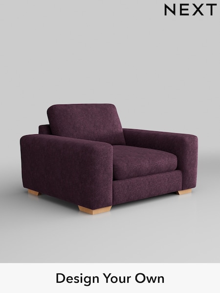 Plush Chenille/Dark Plum Purple Houghton Deep Sit (H35972) | £975