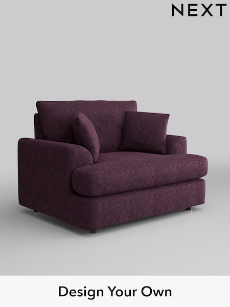 Plush Chenille/Dark Plum Purple Parker Platform (H35975) | £975