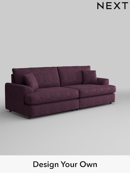 Plush Chenille/Dark Plum Purple Parker Platform (H35975) | £1,475