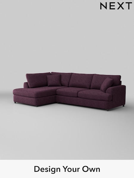 Plush Chenille/Dark Plum Purple Parker Platform (H35975) | £2,350