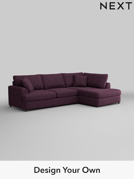 Plush Chenille/Dark Plum Purple Parker Platform (H35975) | £2,350