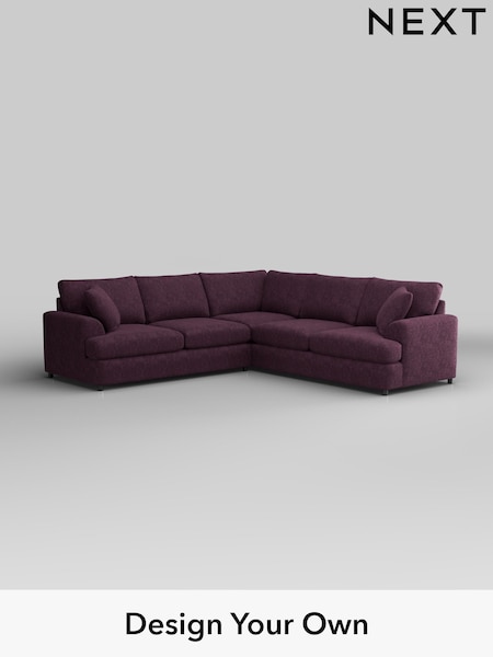 Plush Chenille/Dark Plum Purple Parker Platform (H35975) | £2,725