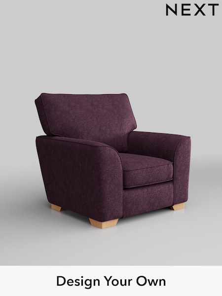Plush Chenille/Dark Plum Purple Stamford (H35993) | £750