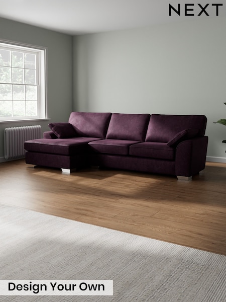 Plush Chenille/Dark Plum Purple Stamford (H35993) | £1,950