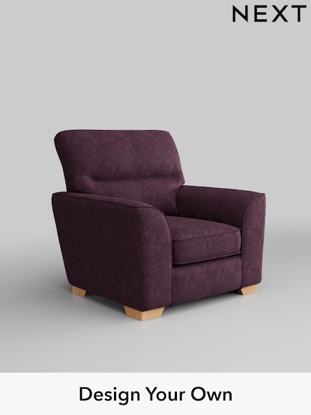 Plush Chenille/Dark Plum Purple Stamford Highback (H35995) | £799