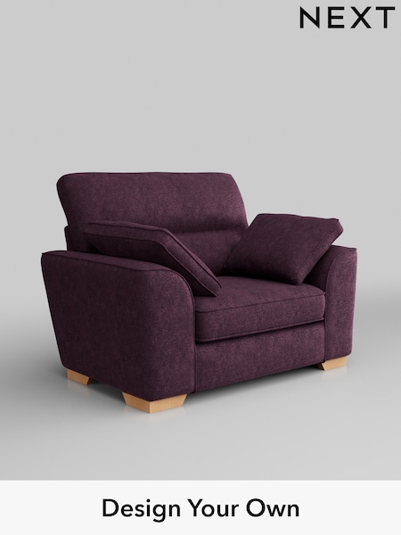 Plush Chenille/Dark Plum Purple Stamford Highback (H35995) | £899