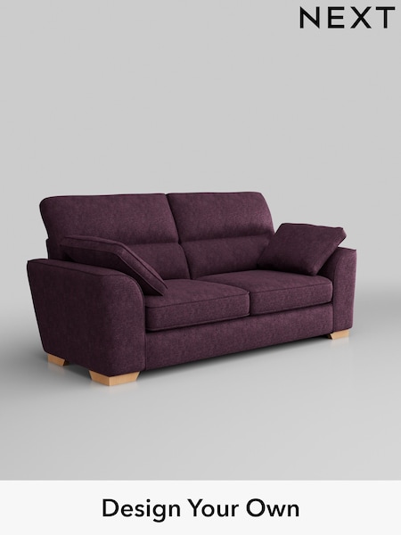 Plush Chenille/Dark Plum Purple Stamford Highback (H35995) | £1,299