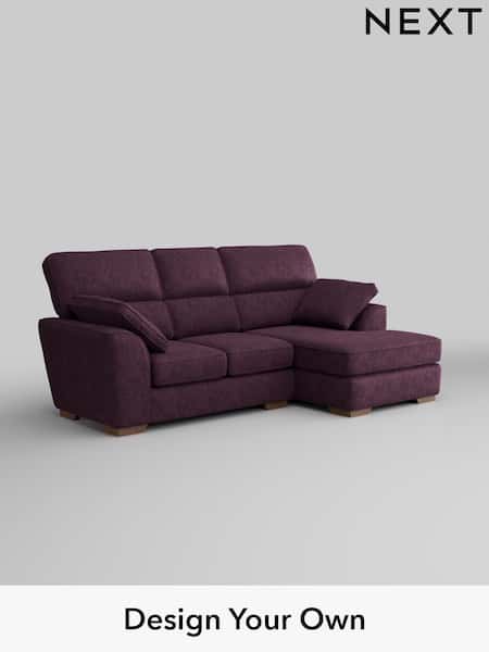 Plush Chenille/Dark Plum Purple Stamford Highback (H35995) | £1,775