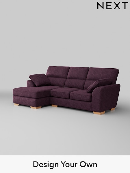 Plush Chenille/Dark Plum Purple Stamford Highback (H35995) | £1,875