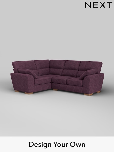 Plush Chenille/Dark Plum Purple Stamford Highback (H35995) | £2,150