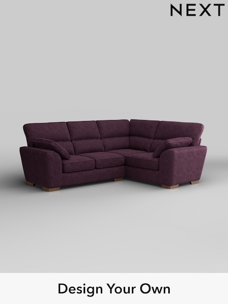 Plush Chenille/Dark Plum Purple Stamford Highback (H35995) | £2,150
