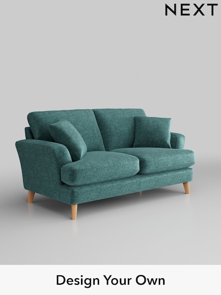 Plush Chenille/Dark Teal Green Conway Relaxed Sit (H36014) | £1,250