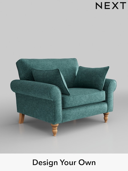 Plush Chenille/Dark Teal Green Mallory (H36017) | £725