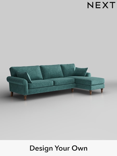 Plush Chenille/Dark Teal Green Mallory (H36017) | £1,575