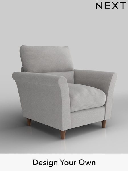 Natural Mix/Light Grey Hartley Highback Relaxed Sit (H36023) | £975