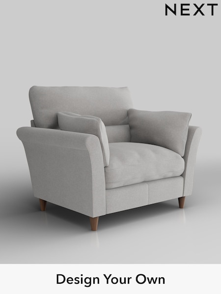 Natural Mix/Light Grey Hartley Highback Relaxed Sit (H36023) | £1,075