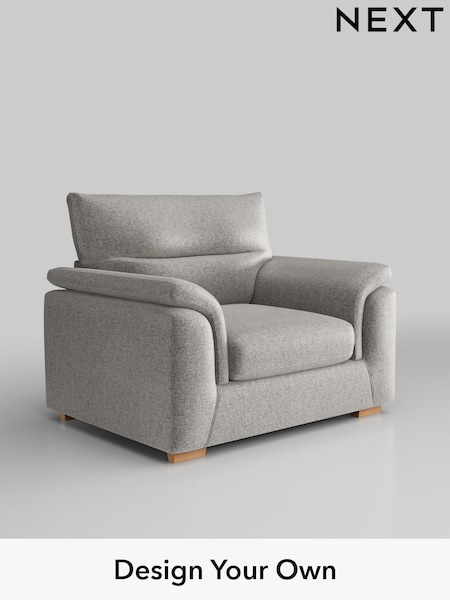 Plush Chenille/Light Grey Hayden Highback (H36032) | £850