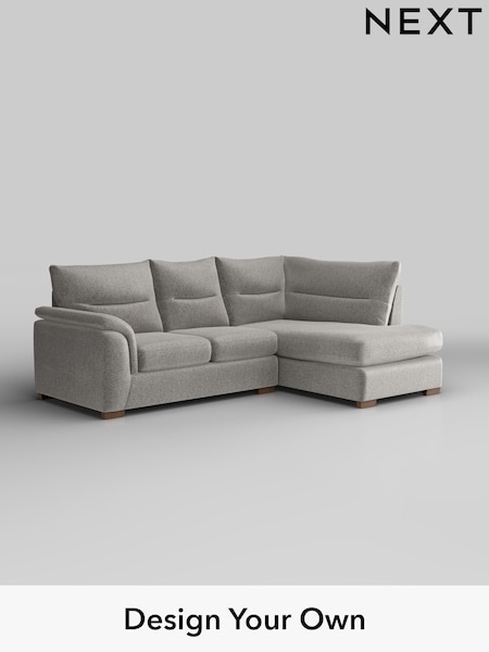 Plush Chenille/Light Grey Hayden Highback (H36032) | £1,825