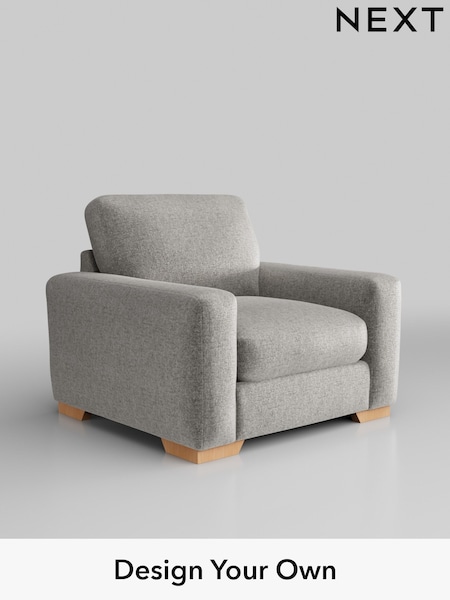 Plush Chenille/Light Grey Houghton Deep Relaxed Sit (H36033) | £925