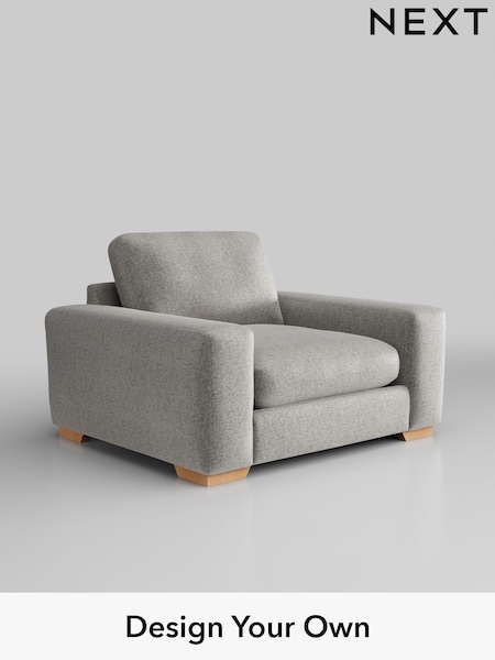 Plush Chenille/Light Grey Houghton Deep Relaxed Sit (H36033) | £1,025