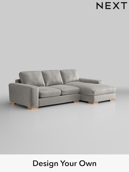 Plush Chenille/Light Grey Houghton Deep Relaxed Sit (H36033) | £2,125