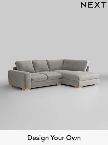 Plush Chenille/Light Grey Houghton Deep Relaxed Sit (H36033) | £2,150