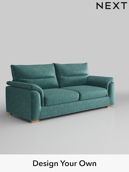 Plush Chenille/Dark Teal Green Hayden Highback (H36042) | £1,325
